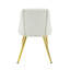 Chaise d'appoint en cuir (ensemble de 2)
