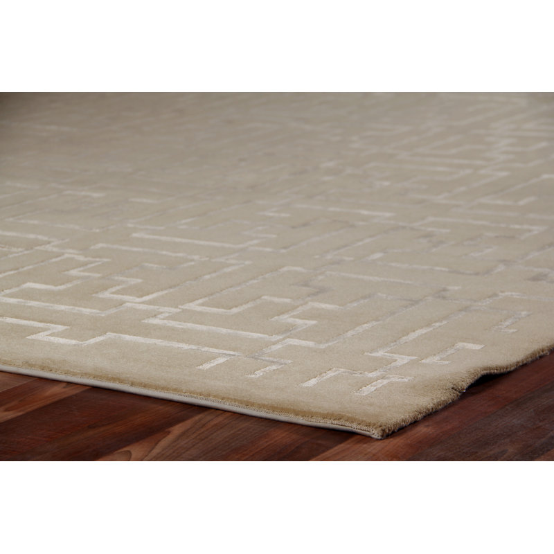 Super Tibetan Geometric Area Rug, Rectangle 9' x 12'