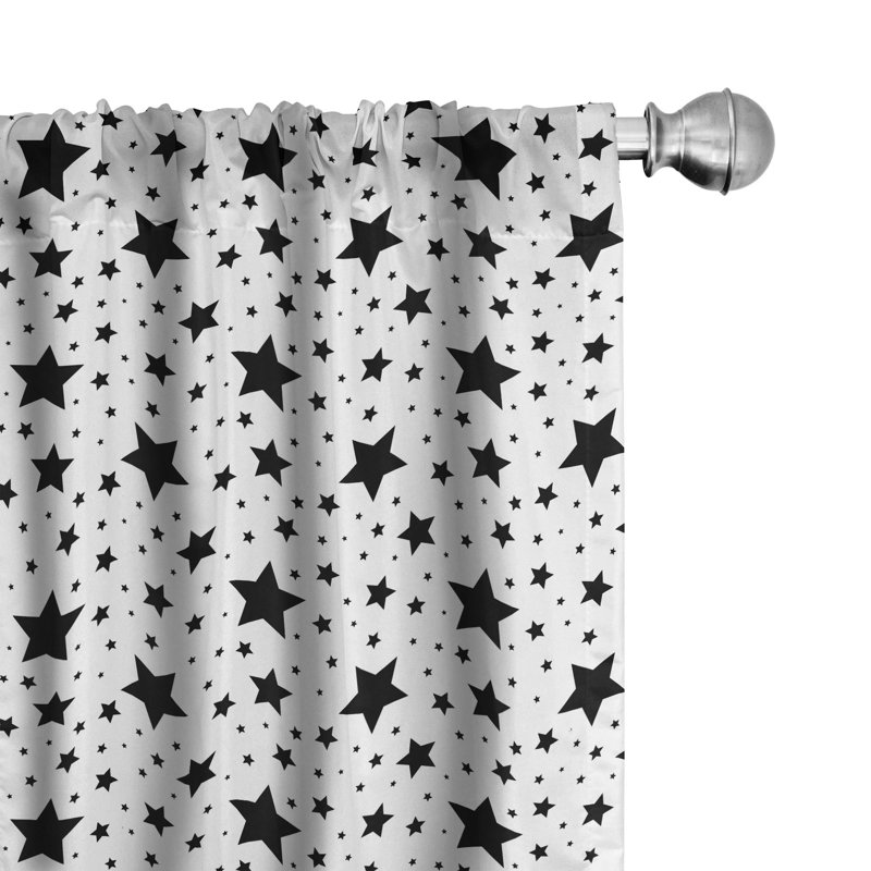 Star Semi-Sheer Rod Pocket Sliding Panel, 28" x 63"