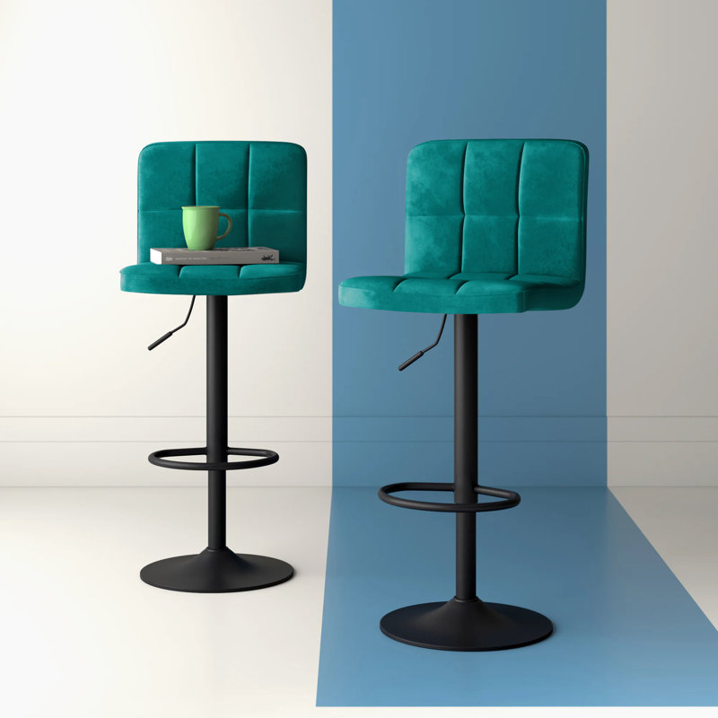 Paynter Swivel Adjustable Height Stool, Atrovirens
