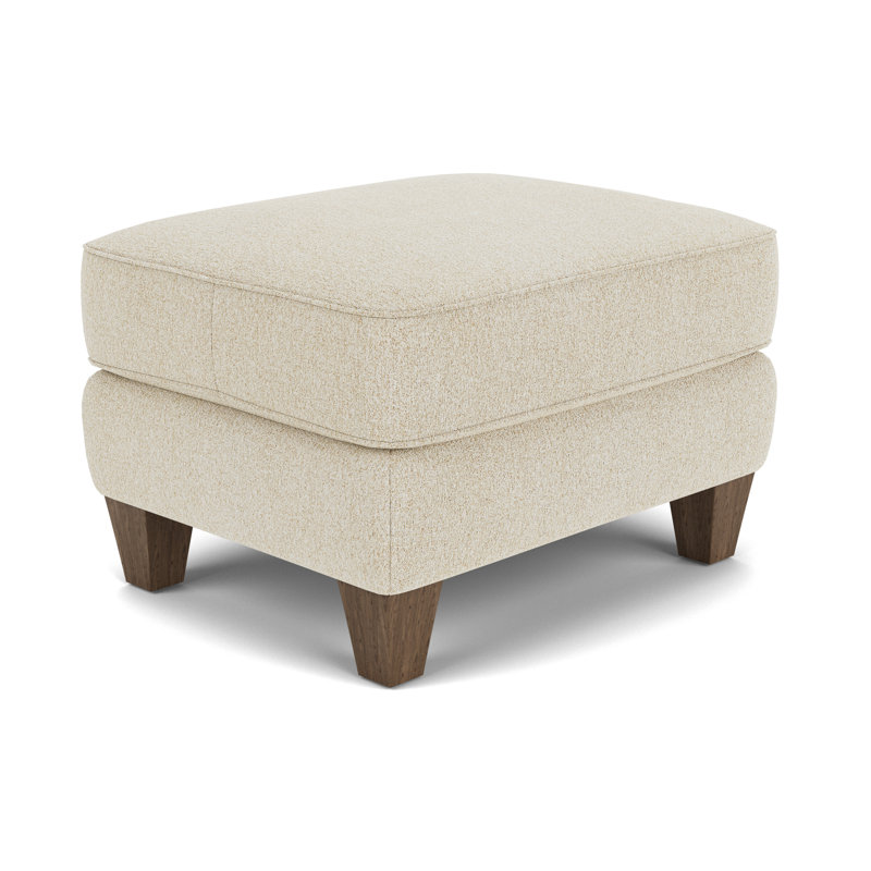 Repose-pieds standard carré de 28 po de largeur, 100 % polyester beige