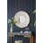 Round Wall Mirror with Sculpted Frame