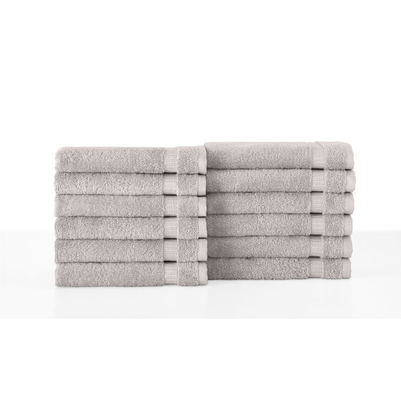 Antalya 100% Cotton Plush Washcloth, Rockridge