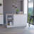 Kitchen Island, Four Open Shelves, Two Cabinets-1700018564