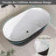 51" X 28" Freestanding Soaking Acrylic Bathtub-104236917
