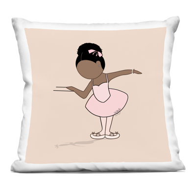 Coussin décoratif Graceful Ballerina, imprimé par Sierra Siler