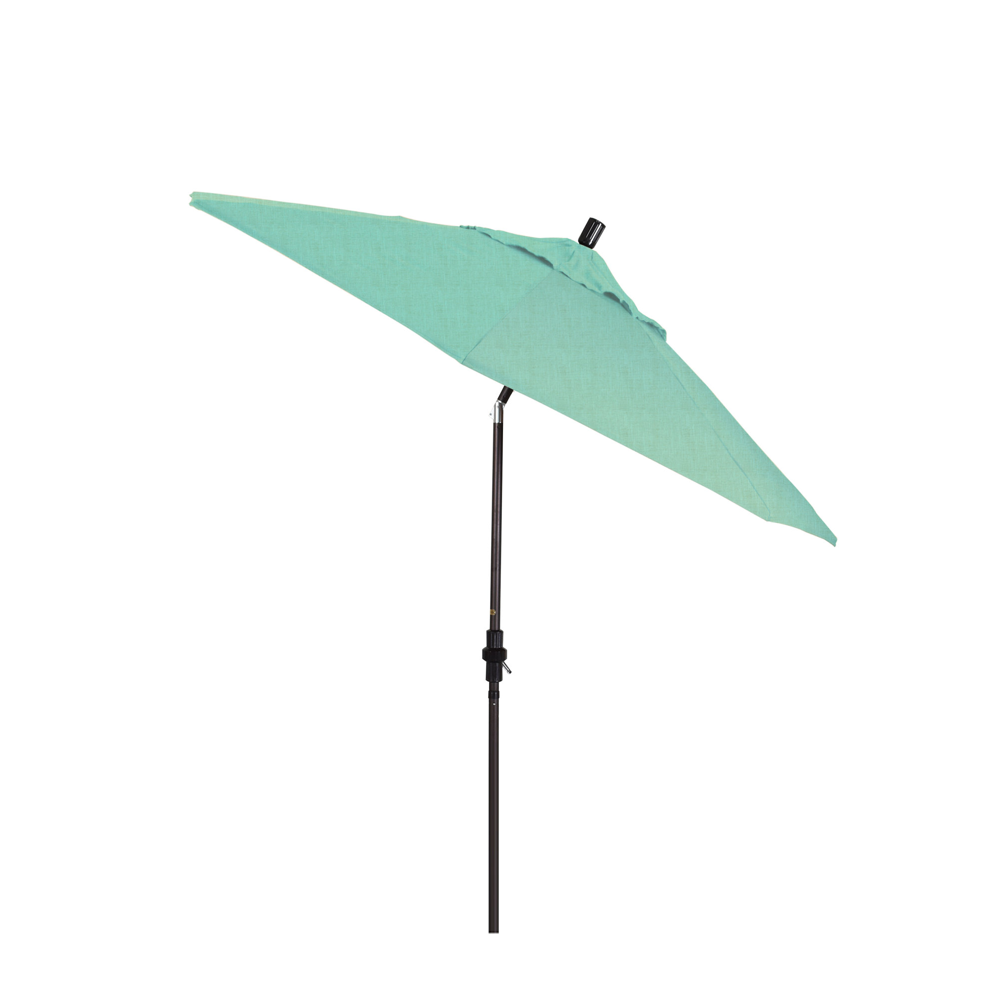 Roverta 9' Market Sunbrella® Umbrella, Spectrum Mist Sunbrella® Plainweave, Black