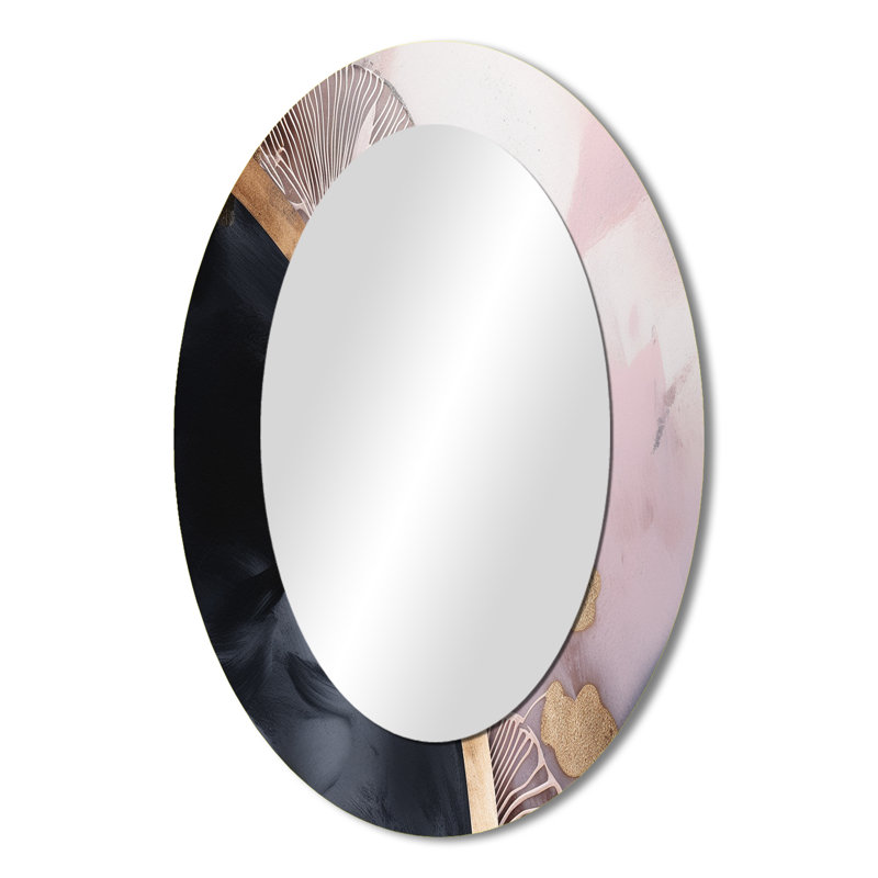 Miroir mural rose moderne Reverie III, 36 po x 24 po