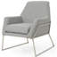 Fauteuil capitonné en polyester de 30,75 po de large Sankey-27192686