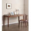 Bureau simple en bois massif avec tiroirs-1806161438