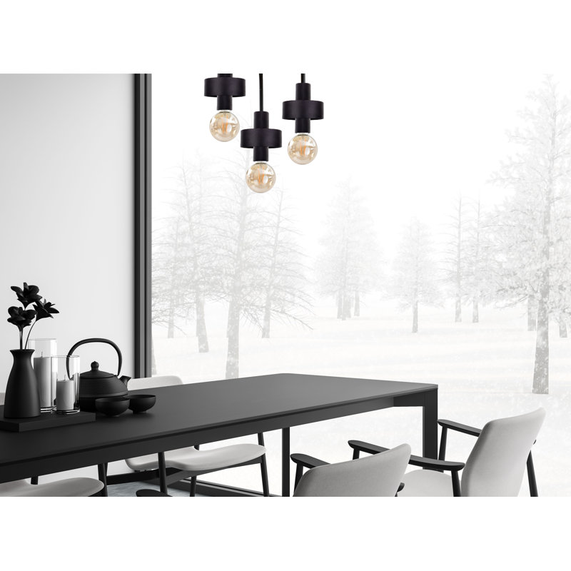 Berndien Flush Mount, Black