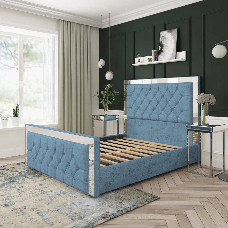 Upholstered Divan Bed, Kingsize (5'), Ocean