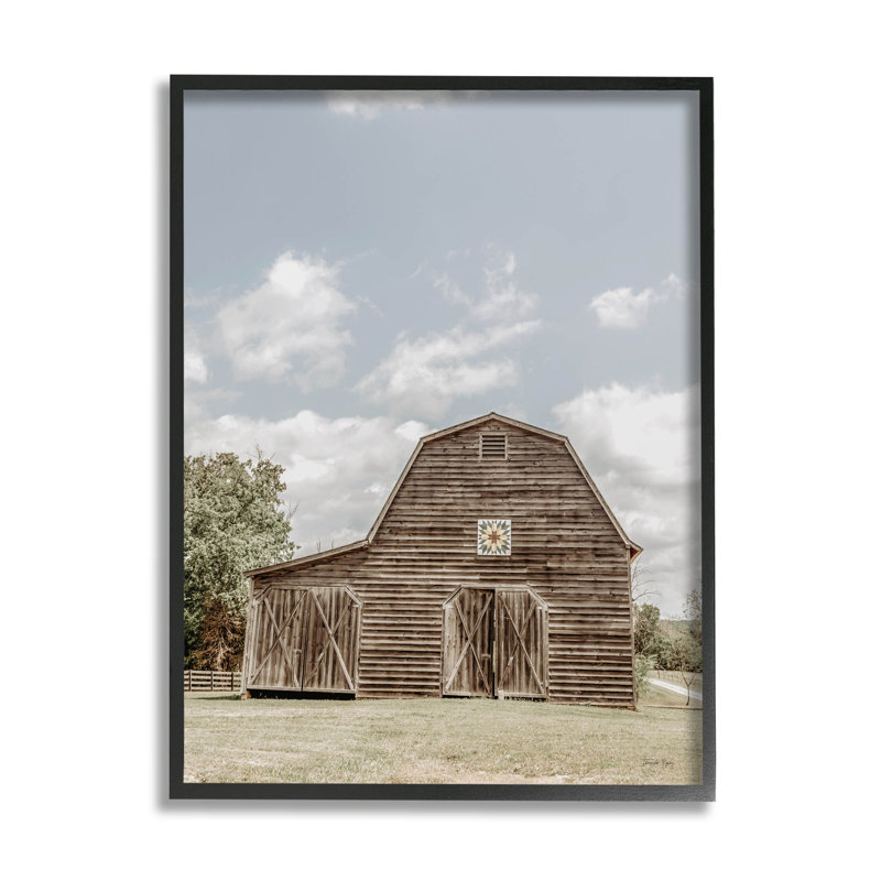 «Peaceful Country Barn Farmland», estampe numérique par Jennifer Rigsby, H 14 po x l 11 po x P 1,5 po