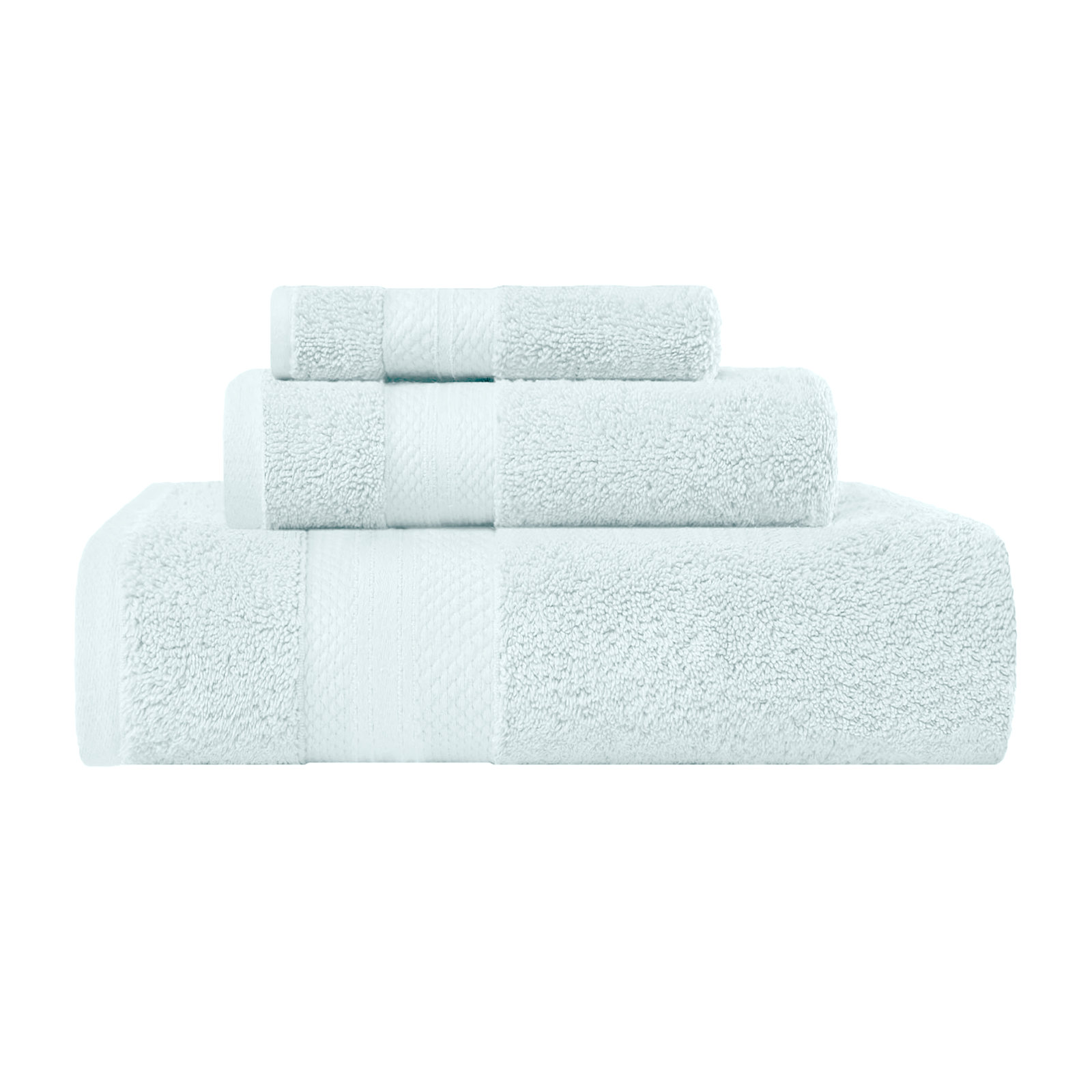 Finnian Ultra-Plush Heavyweight, 100% Turkish Towel Collection, Dusty Aqua, 3 Piece Towel Set