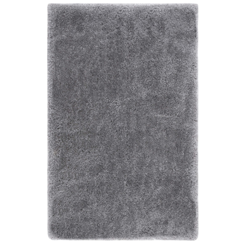Jayne Shag Hand Tufted Performance Solid Color Rug, Rectangle 4' x 6'