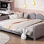 Lit de jour rembourré, canapé en sherpa avec dossier en forme de nuage, aucun sommier nécessaire (lit de jour)-880510684-880510687