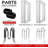 Metal Rectangle Free Standing Pot Rack