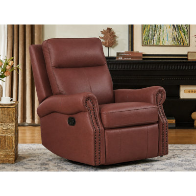 Genuine Leather Manual Recliner