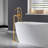 Ember 3 Handle Bathroom Clawfoot Tub Faucet with Diverter-64114611