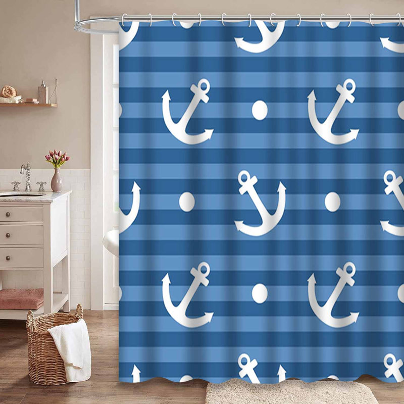 Rideau de douche Tile Sailor, 72" L x 72" W