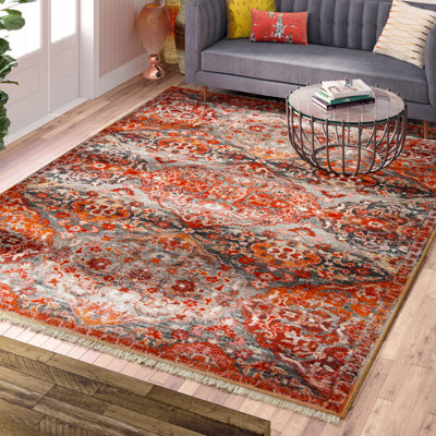 Tapis oriental orange Ehtan