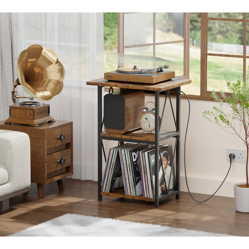 Manufactured Wood,Metal 77.5cm H Media Shelves