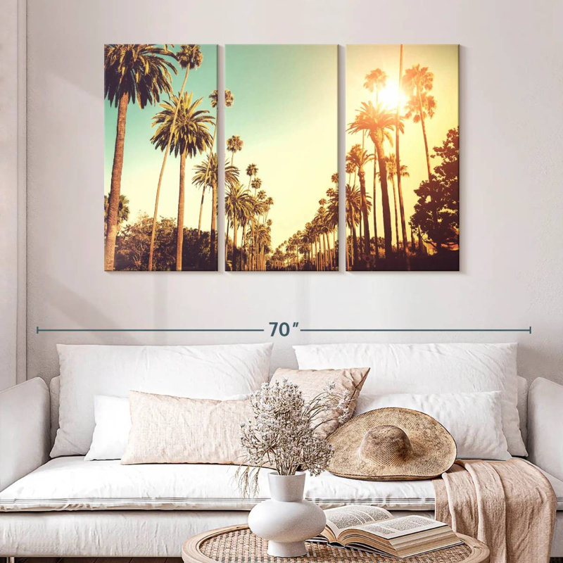 Kavia Sunny Palm Avenue, H 32 po x l 50 po