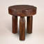 Drumline Stool ~ Inspired by traditional drum forms, this solid 100% reclaimed wood stool blends rustic charm with industrial detailing, creating a bold yet versatile statement.