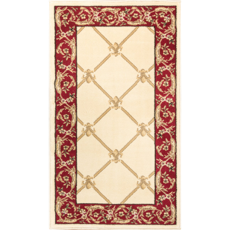 Runner Timeless Geometric Synthetic Area Rug, Runner 67 x 120cm
