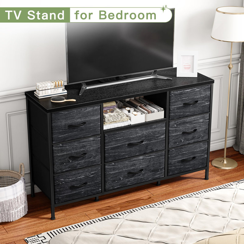 Alfie-Thomas 8 - Drawer Dresser, Black