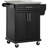 Taunton Rolling Kitchen Island with Stainless Steel Top,wood-902068519