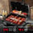 Feasto 2-burner Propane Gas Grill With 26,500 Btu Cooking Power, Porcelain-enamel Main Body And Lid, Propane Bbq Grill With Side Tables For Food Prep, Perfect For Patio, Backyard, Poolside Gatherings