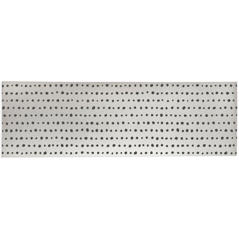 Dot Row Non-Slip Outdoor Rug, Runner 2'6" x 8'