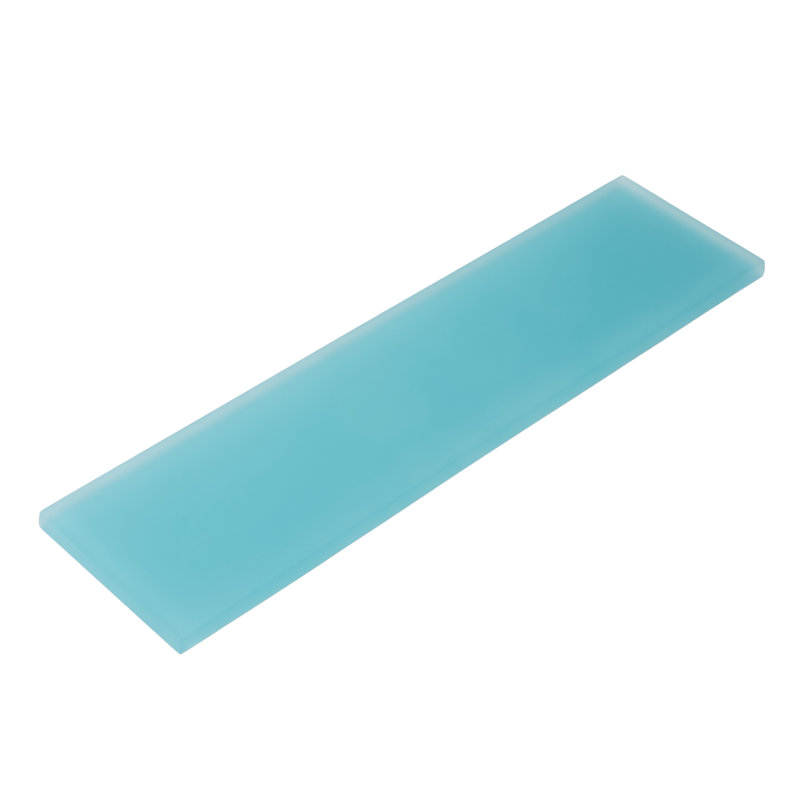 12'' x 3'' Glass Subway Wall Tile, Blue