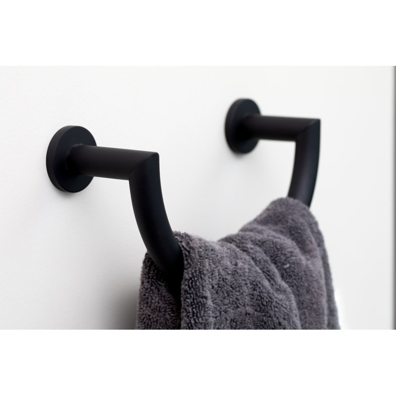 Kubic Towel Ring, Matte Black