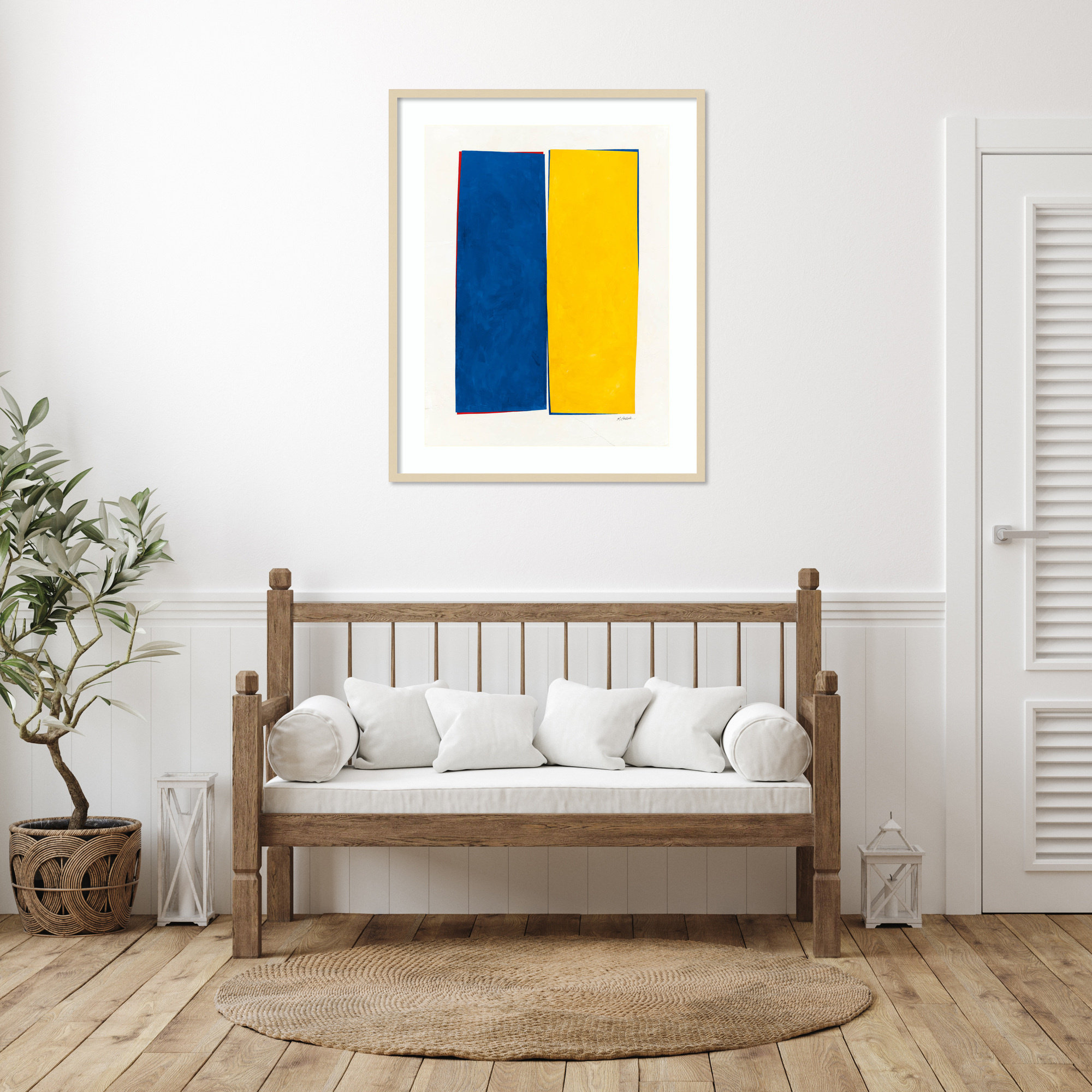 Monolithic I Wood Framed Wall Art Print, Brown Framed, 41" H x 33" W