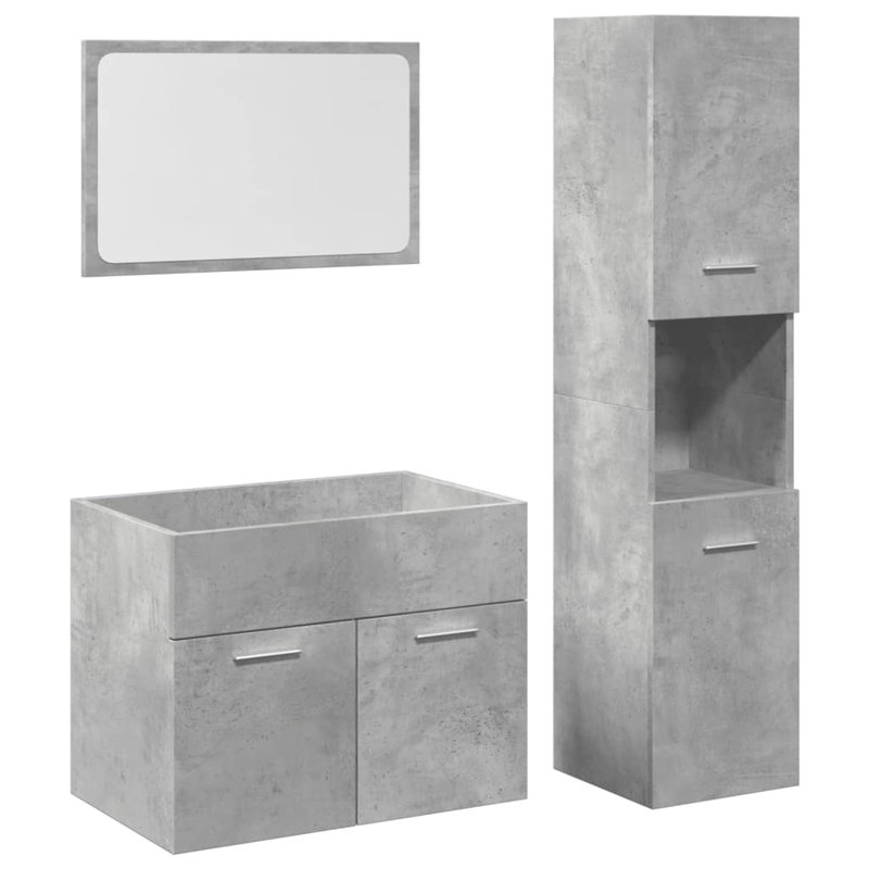 25-2 Bathroom Storage, Concrete grey