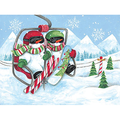" Snowmen Ski Lift "