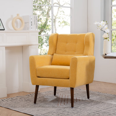 Chaise d'appoint moderne, chaises de salon en tissu Teddy, chaise de lecture confortable, chaise d'appoint de style Mid-Century, chaises avec accoudoirs pour salon, chambre à coucher
