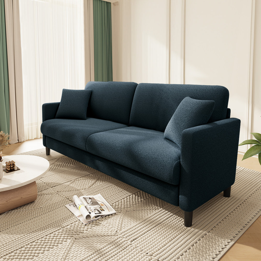 Big-Sofa 2-SitzerTeddy Fleece Werkzeugfreier Aufbau Sofas für Wohnzimmer