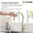 Touch Kitchen Faucet, Smart Kitchen Sink Faucet with Pull Down Sprayer, Touch on Activated Kitchen Bar Sink Faucet Brushed Gold, Stainless Steel