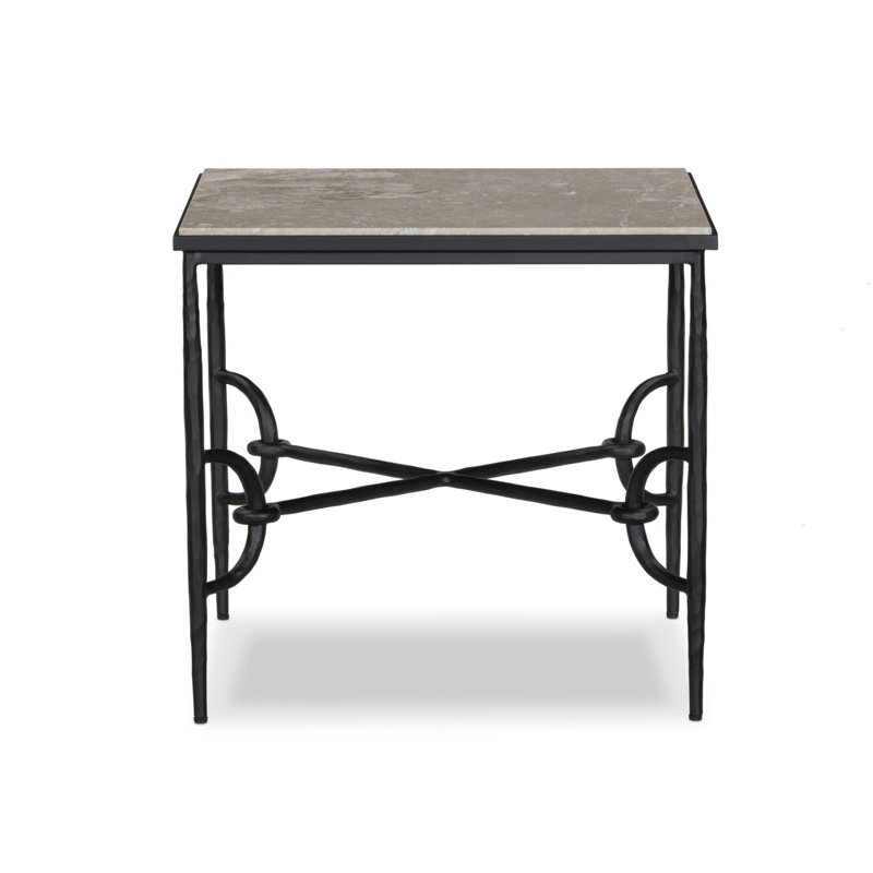 Babylon Small End Table-Lunar Marble, Lunar Marble, 20" H x 22" W x 22" D