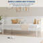 Lit de jour simple sans couchette, lit de jour simple en métal avec rangement-571496529