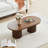 39.38'' W Oval Single Coffee Table-1159105020