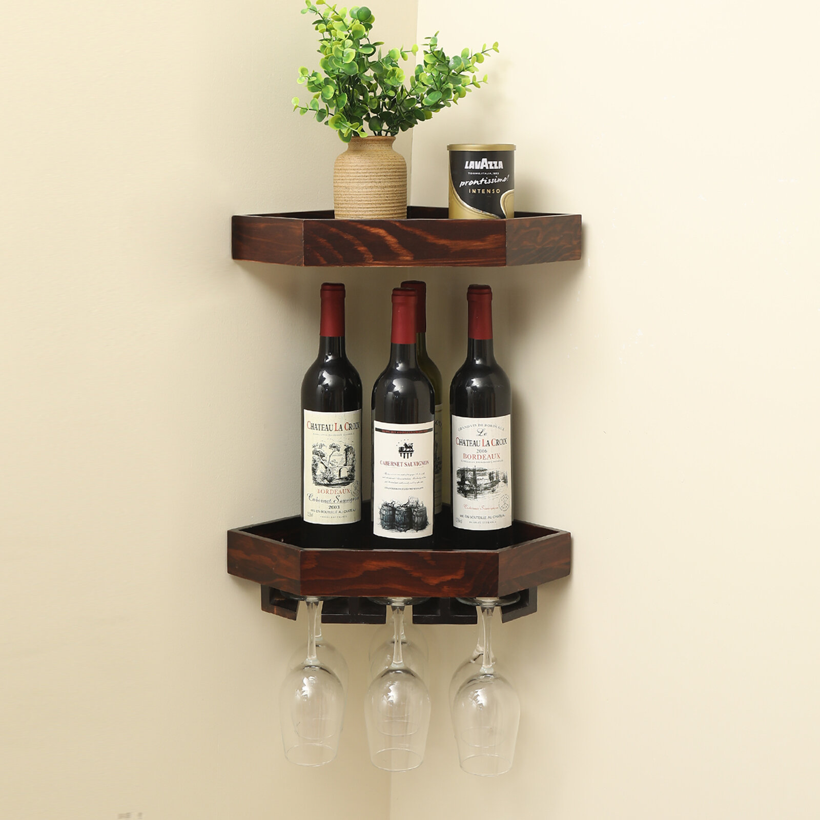 Mini wine bottle online rack