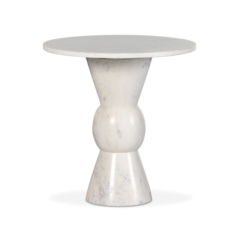 Fox End Table, White