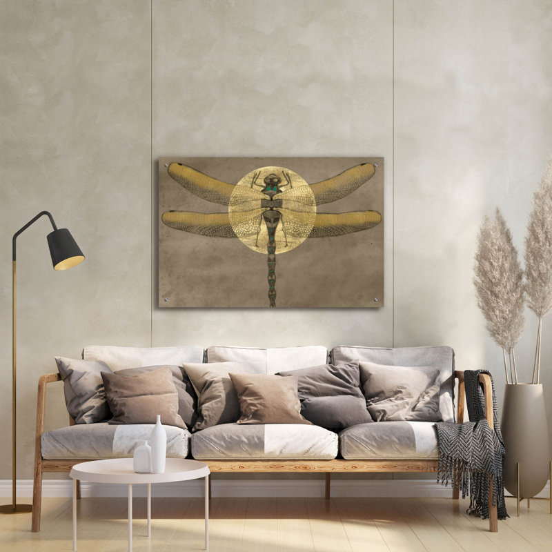 Art mural en verre épique «Full Moon Serenade 1» par Alicia Ludwig, H 24 po x l 36 po