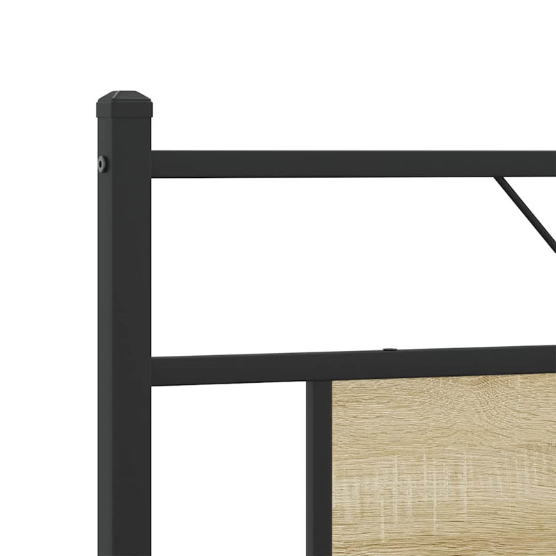 Metal Bed Frame Without Mattress, Sonoma Oak, Super King (6')