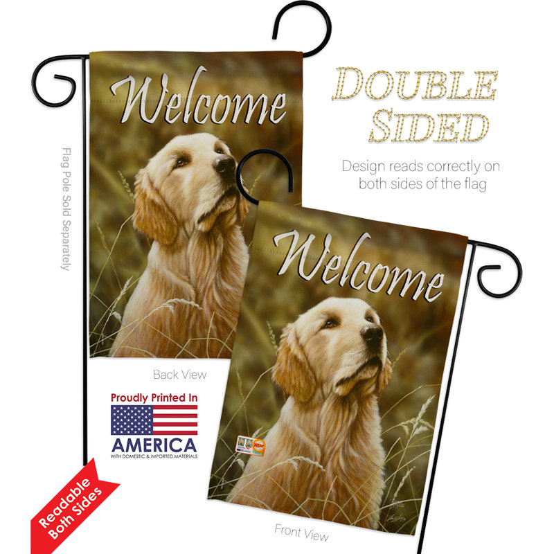 Double Sided 18.5'' H x 13'' W Polyester Animal Flag Set
