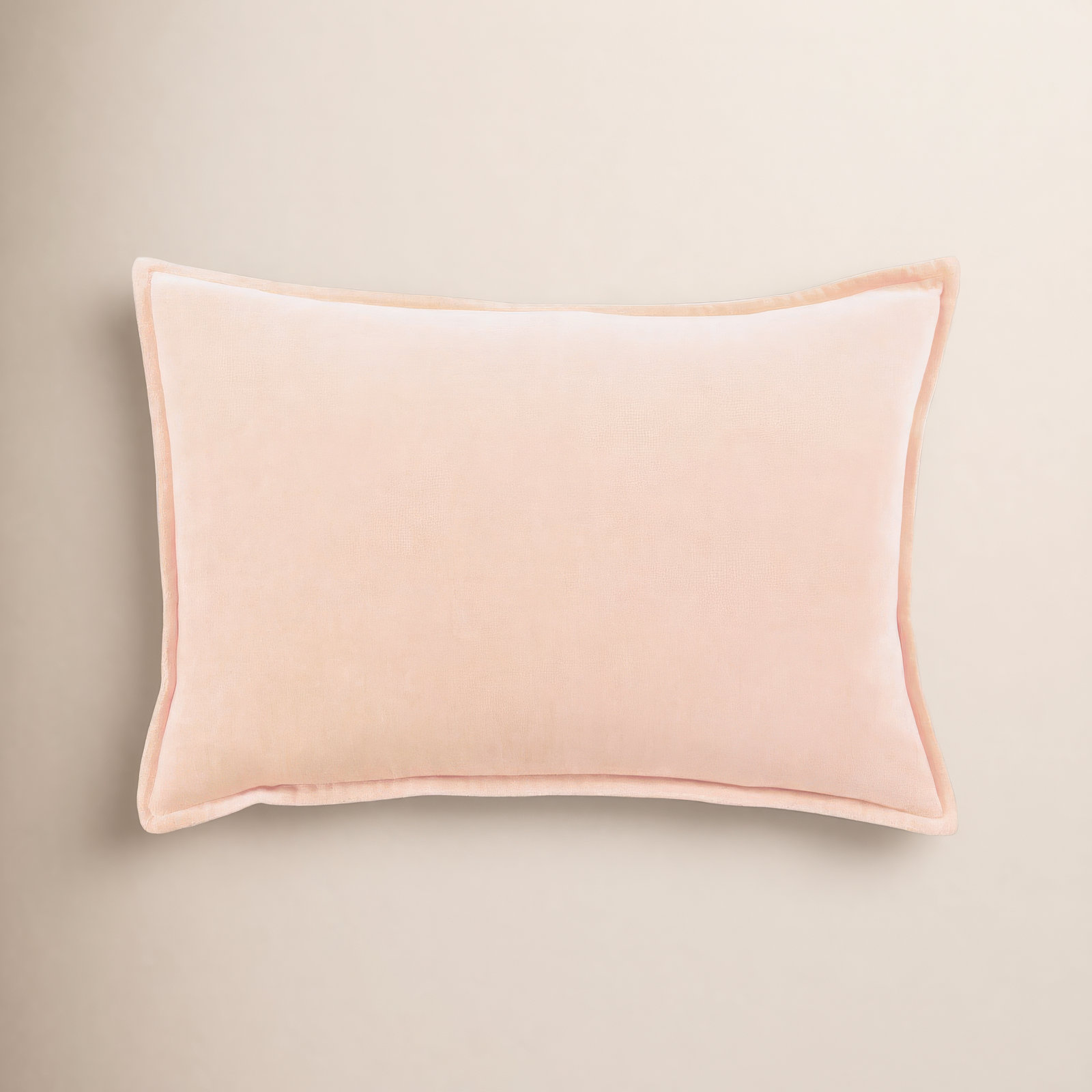Norwin Cotton Throw Pillow, Down, 13"H x 19"W, Light Pink